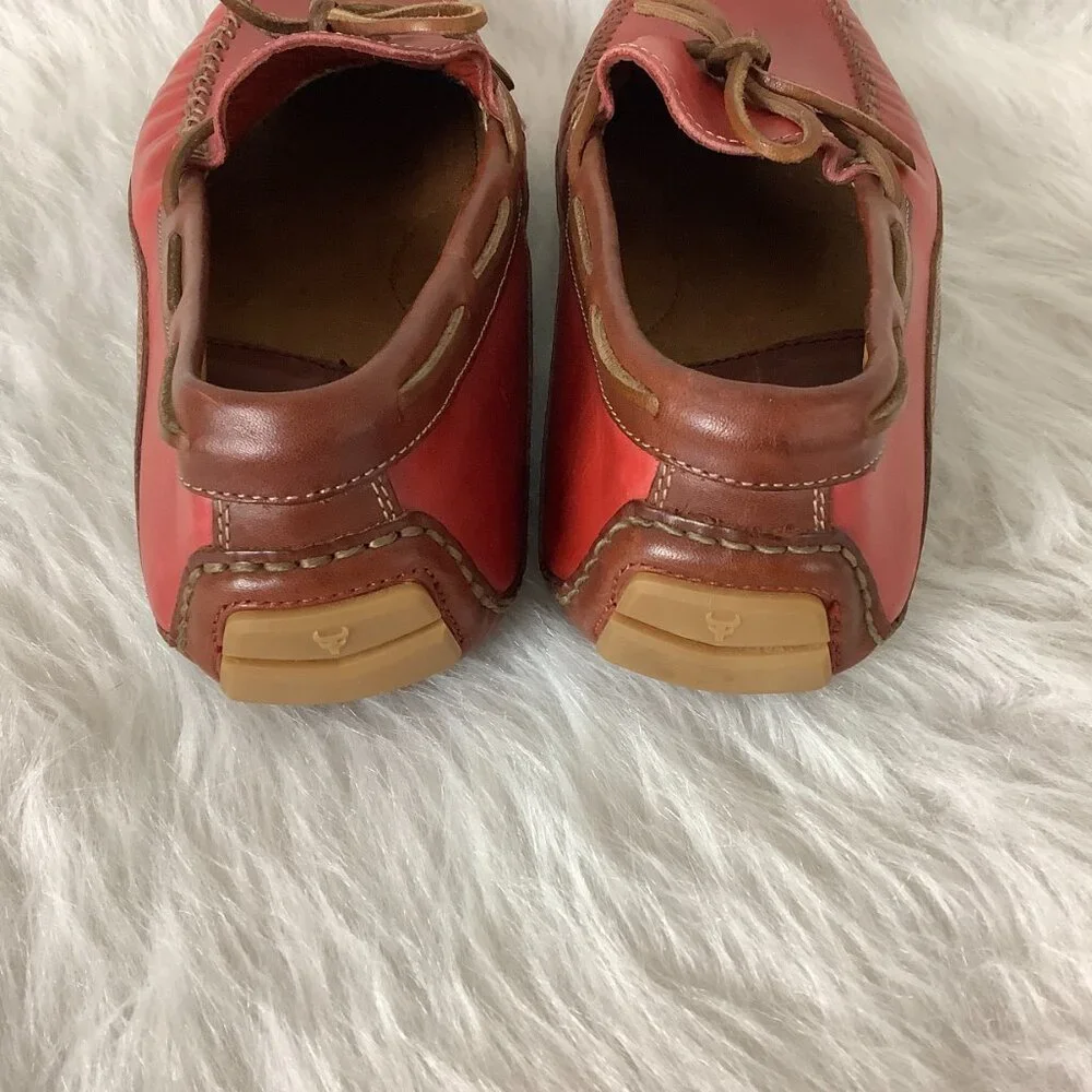 Trask Men's Red Leather Drake Driving Moccasin 9.5